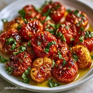Roasted Tomatoes Olive Oil with Garlic