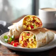 Sausage and Egg Breakfast Burritos for 8 Servings