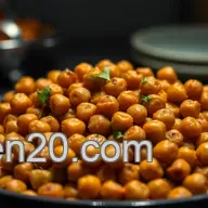 Easy Snack Ideas: Savory Crispy Chickpeas for Healthy Crunchy Munching
