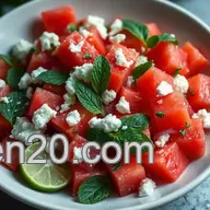 My Favorite Seeded Watermelon Salad with Mint and Feta