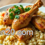 Ultimate Comfort: Simmered Chicken Legs with Fluffy Couscous!