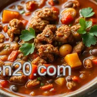 Easy & Delicious Simmered Ground Beef Soup with Bold Chipotle: A Family Favorite