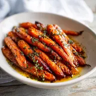 Simple Roasted Carrots with Honey for 4 Servings