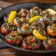 The Ultimate Lemon Garlic Mushrooms Sizzling Browned in 15 Minutes