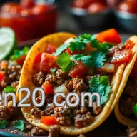 Sizzling Street-Style Taco Recipe: Juicy Beef & Fresh Salsa Delight