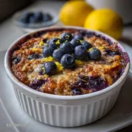Blueberry Baked Oatmeal: Sliceable Zesty Meal Prep Treat