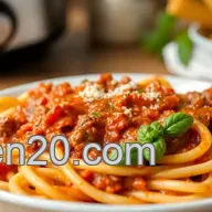 My Family Favorite: Easy Slow Cooker Beef Pasta with Rich Tomato Sauce