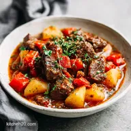 Slow Cooker Beef Stew for 6 Servings