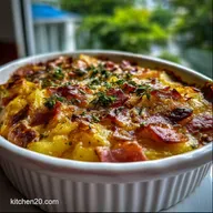 Small Batch Ham Potato Breakfast Casserole: Easy Prep