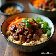 Smoky Sizzler Beef Pepper Rice Bowls Recipe 35 Mins