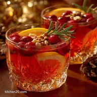 Non Alcoholic Christmas Punch: The Spiced Cranberry Orange Mocktail