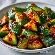 Spicy Asian Cucumber Salad with Gochujang