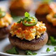 Firecracker Fiesta Spicy Jalape&ntilde;o Popper Stuffed Mushrooms