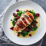 Elevated Dinner with Spinach Cranberry Stuffed Chicken