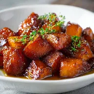 Southern Oven Candied Sweet Potatoes Sticky MapleBrown Sugar Glaze