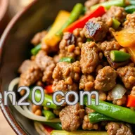 Easy & Flavorful Stir Fry 1lb Ground Beef Loaded with Veggies: A One-Pan Wonder