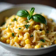 Creamy Corn Basil Orzotto Recipe A Taste of Italian Summer