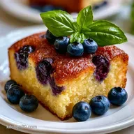 Blueberry Basil Breakfast Cake: 50 Min