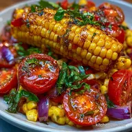 Sweet Corn Tomato Salad in 15 Minutes