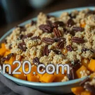 Sweet Potato Casserole with Pecan Streusel - A Thanksgiving Staple!