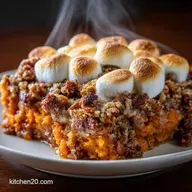 Sweet Potato Casserole with Marshmallows The Best Brown Butter Pecan Streusel Recipe