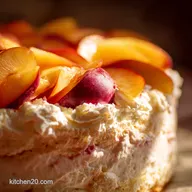 The Ultimate NoBake Peach Elderflower Eton Mess for an august birthday