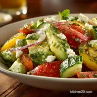 Tomato Cucumber Avocado Salad My Easy 20Minute Mediterranean Sunshine Recipe