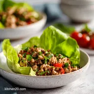 Turkey Lettuce Wrap Bowls in 20 Minutes | Healthy Ground Turkey Recipes