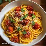 Creamy Tuscan Slow Roasted Tomato Pasta for 4