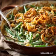 Green Bean Casserole from Scratch: Rich, Creamy, and Crispy