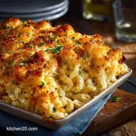 Creamy Baked Mac Cheese with a Panko Crown: Ultimate Comfort Food