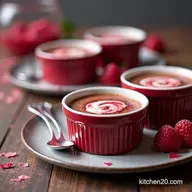 Easy Velvet Chocolate Pots de Cr&egrave;me for Valentines Day Desserts
