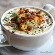 Baked Potato Soup for 6 Servings