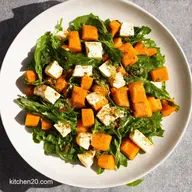 Warm Butternut Squash Salad A Harissa Halloumi Dream