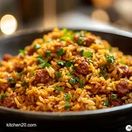 Bright Bold Rice Recipe Quick Chorizo Fiesta Flash Fry