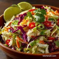 Cilantro Lime Taco Slaw Zingy CrunchPerfect Slaw for Fish Tacos