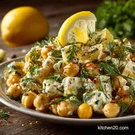 The Bank Holiday Brightener Zesty Chickpea Salad with Fresh Lemon Dill
