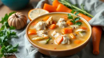 Boil Chicken Soup with Caribbean Flavors