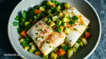 Sun-Soaked Cilantro-Lime Mahi Mahi Recipe with Avocado Salsa recipe card