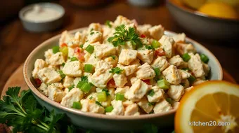 Classic Chicken Salad with Herb Dressing: A Family Favorite recipe card