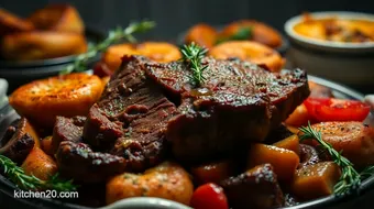 Classic Sunday Roast Recipe: Savory Beef & Yorkshire Puddings recipe card