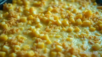 Corn Oven Delight: My Family's Favorite Savory Baked Corn Casserole recipe card