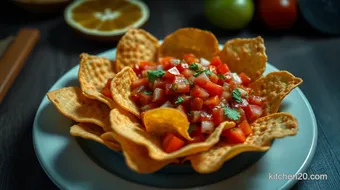Crispy Homemade Tortilla Chips with Fresh Tomato Salsa: A Family Favorite recipe card