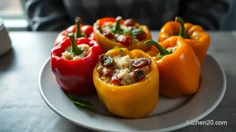 Ultimate Easy Peasy Stuffed Peppers: A Flavorful Feast recipe card