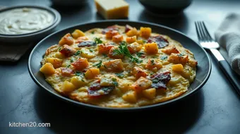 Easy Spanish Omelette - No Flips, Just Flavor! recipe card