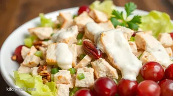 Grilled Chicken Salad with Creamy Dressing