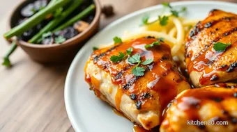 Grilled Chicken with Honey Bourbon Sauce