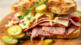 Grilled Corned Beef Turkey Sandwich Delight