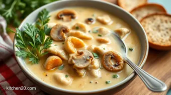 Make Creamy Chicken Mushroom Soup Quick