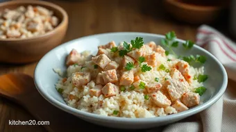 Mixing Tuna Rice Salad in 20 Minutes